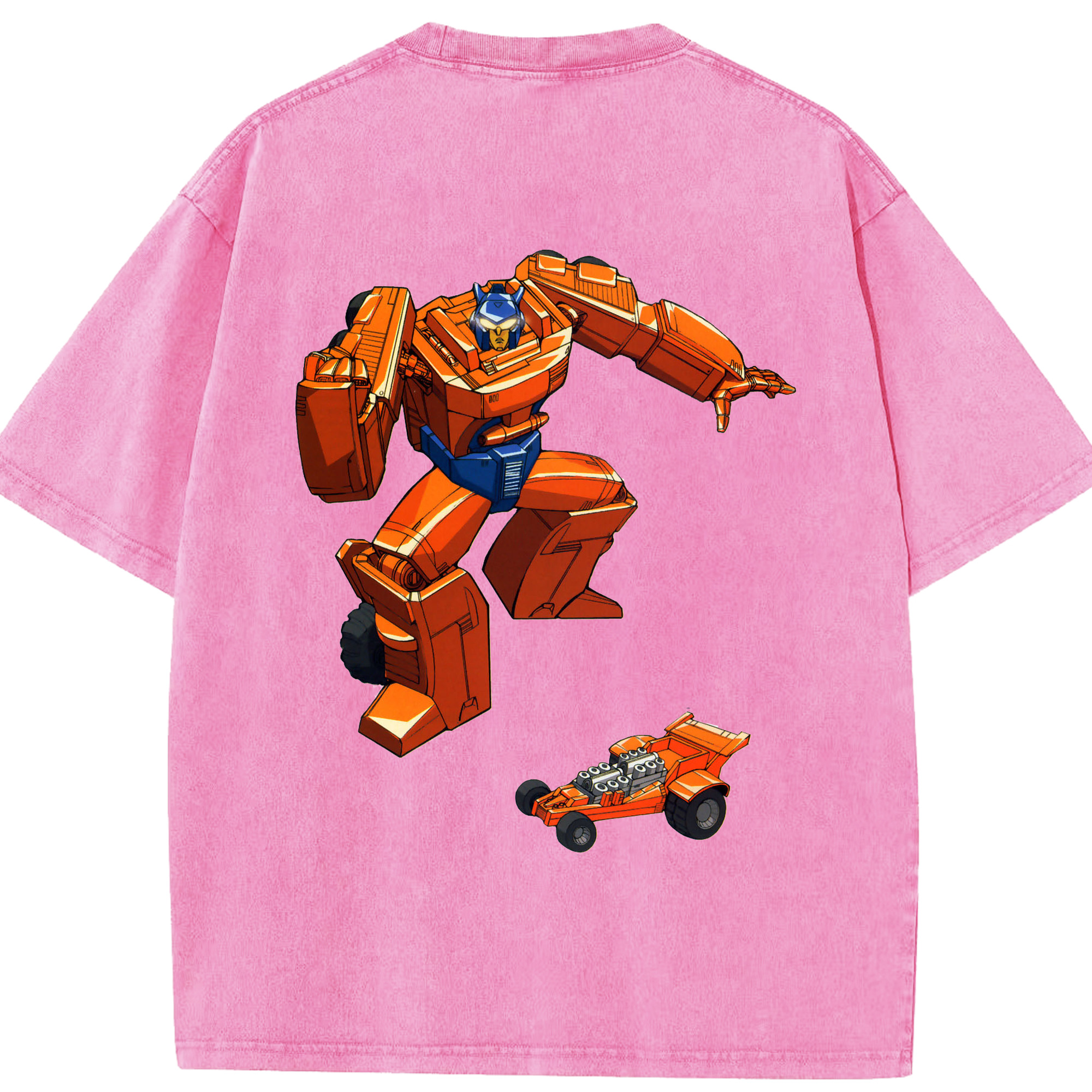 （画像用）  綿100% ヴィンテージ風 半袖Tシャツ（背面プリント）